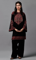 Kayseria - 3PC Heavy Embroidered Lawn Suit  Full Embroidered Chiffon Dupatta