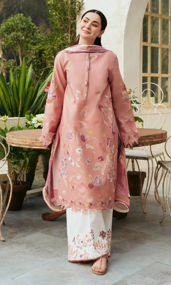 Zara Shahjahan 3PC Unstitched Embroidered Lawn Suit ZS-2986