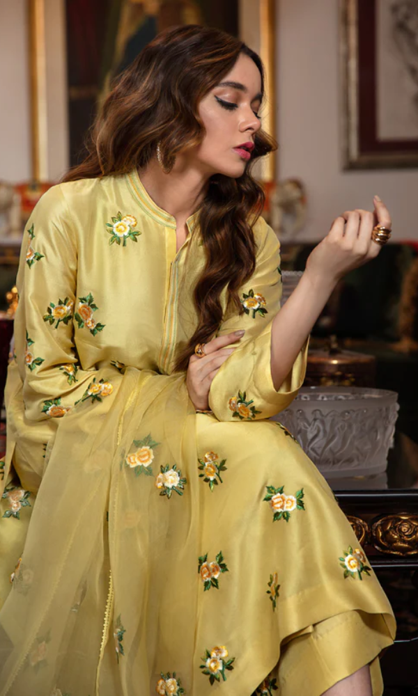 Bareeze - 3PC Embroidered Shamoz Silk Suit - BR10